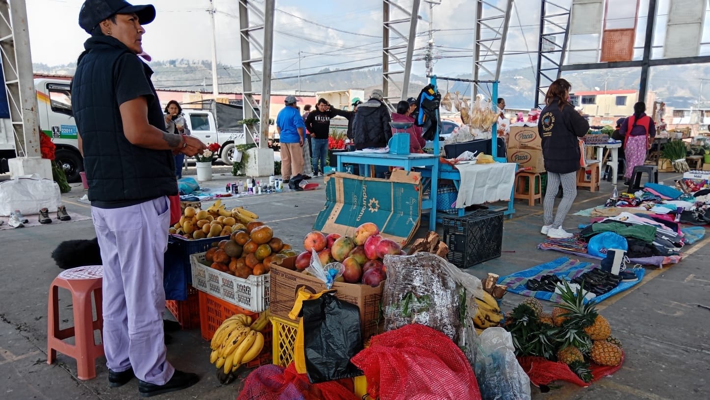 La plaza San Juan de Bellavista es uno de los espacios a los que fueron trasladados los comerciantes.