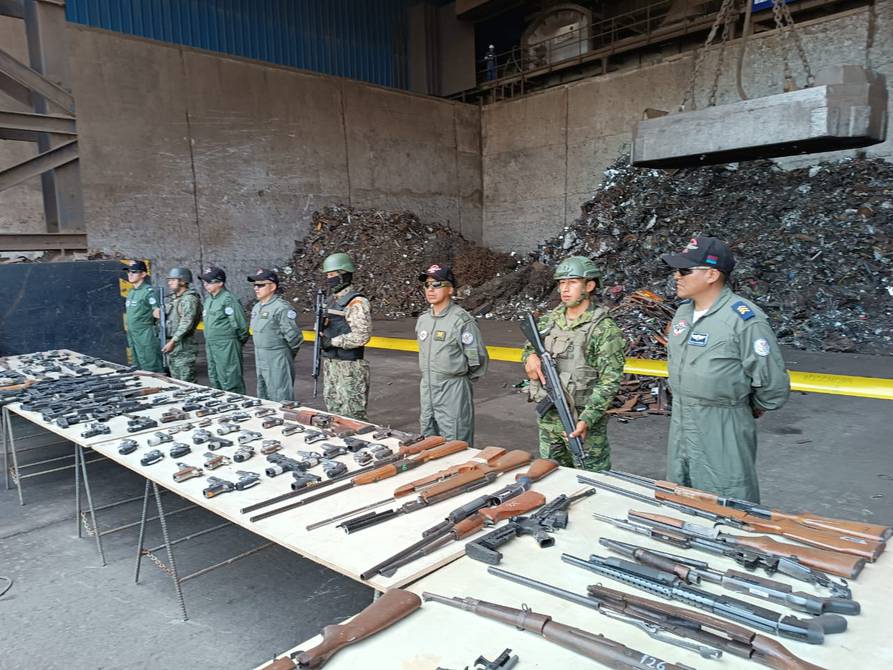 OPERATIVOS. Incautación de armas, municiones y explosivos (Foto archivo).