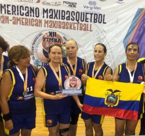 Ambateñas se coronaron como campeones del Panamericano de Maxibasquetbol sub 70