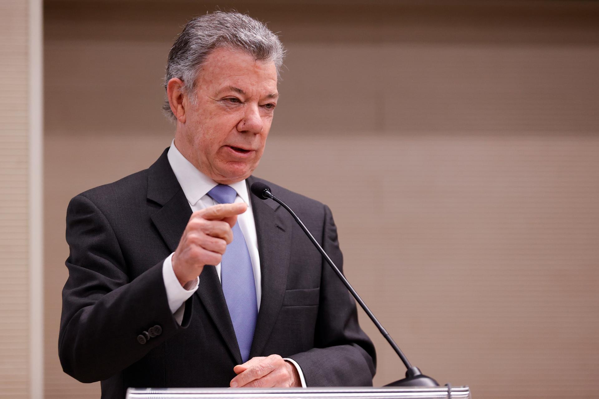 PERSONAJE. El expresidente de Colombia y Premio Nobel de la Paz Juan Manuel Santos. EFE