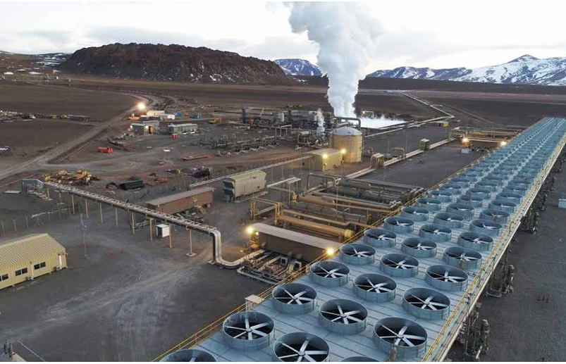 GENERACIÓN. La planta geotérmica Cerro Pabellón, Chile (2017) fue la primera en Sudamérica.