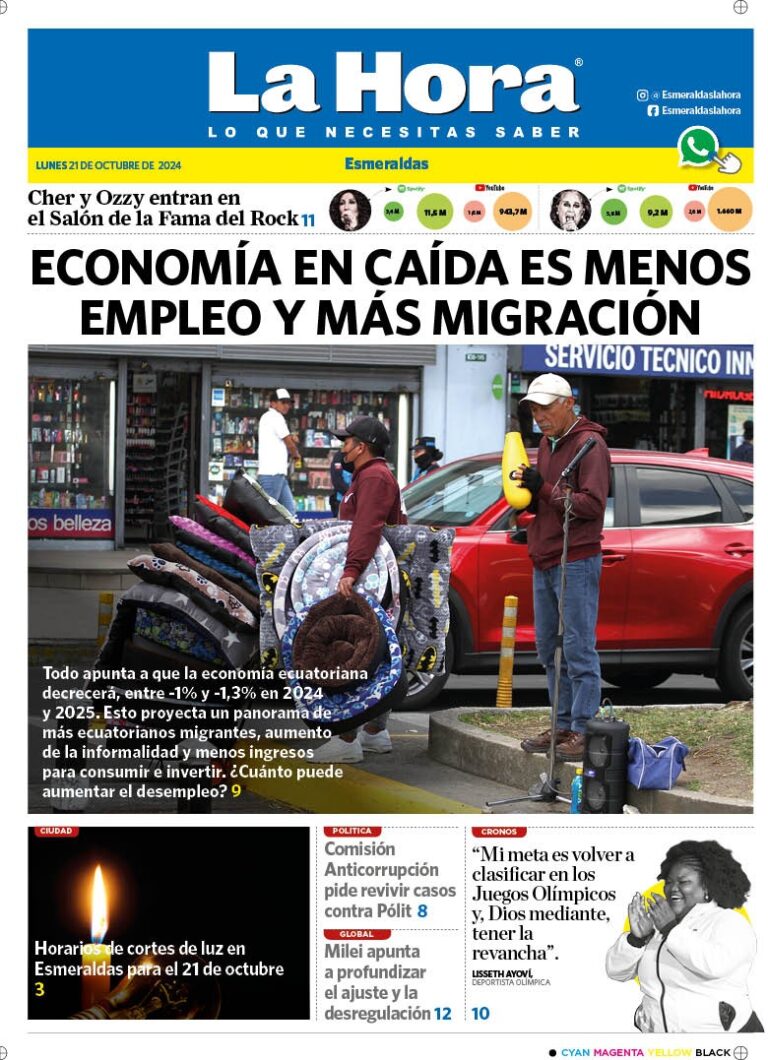 Esmeraldas Lunes Octubre Diario La Hora