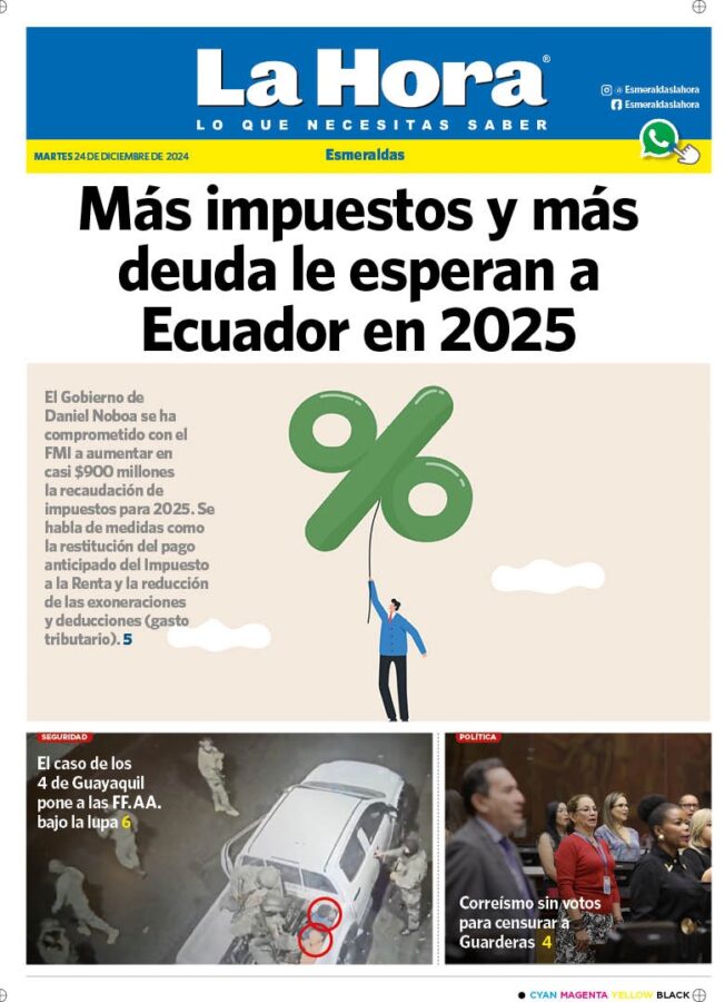 Esmeraldas Martes 24 Diciembre 2024 Diario La Hora